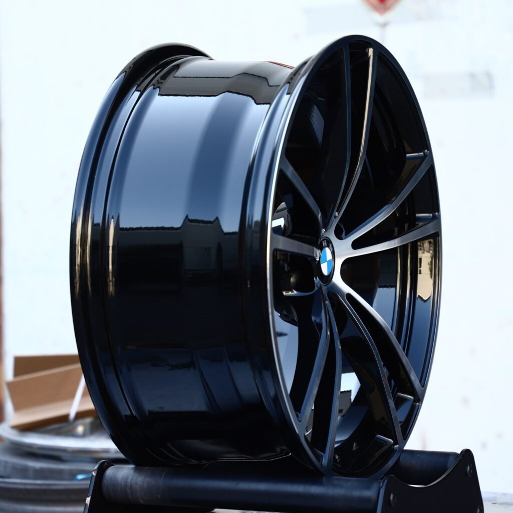 5x114.3 wheels – Custom Finish Double 5-Spoke Machined Face, side view