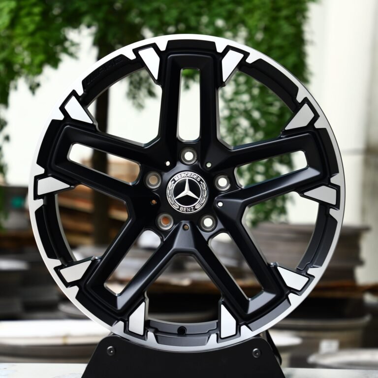 Porsche 911 wheels – Custom Finish Double 5-Spoke Machined Face, front view