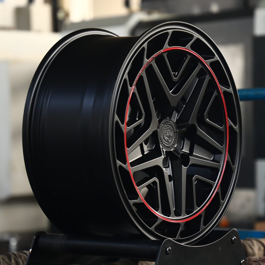 6x135 wheels – Double-Ring Bi-Directional Milled Mirror Milled, side view