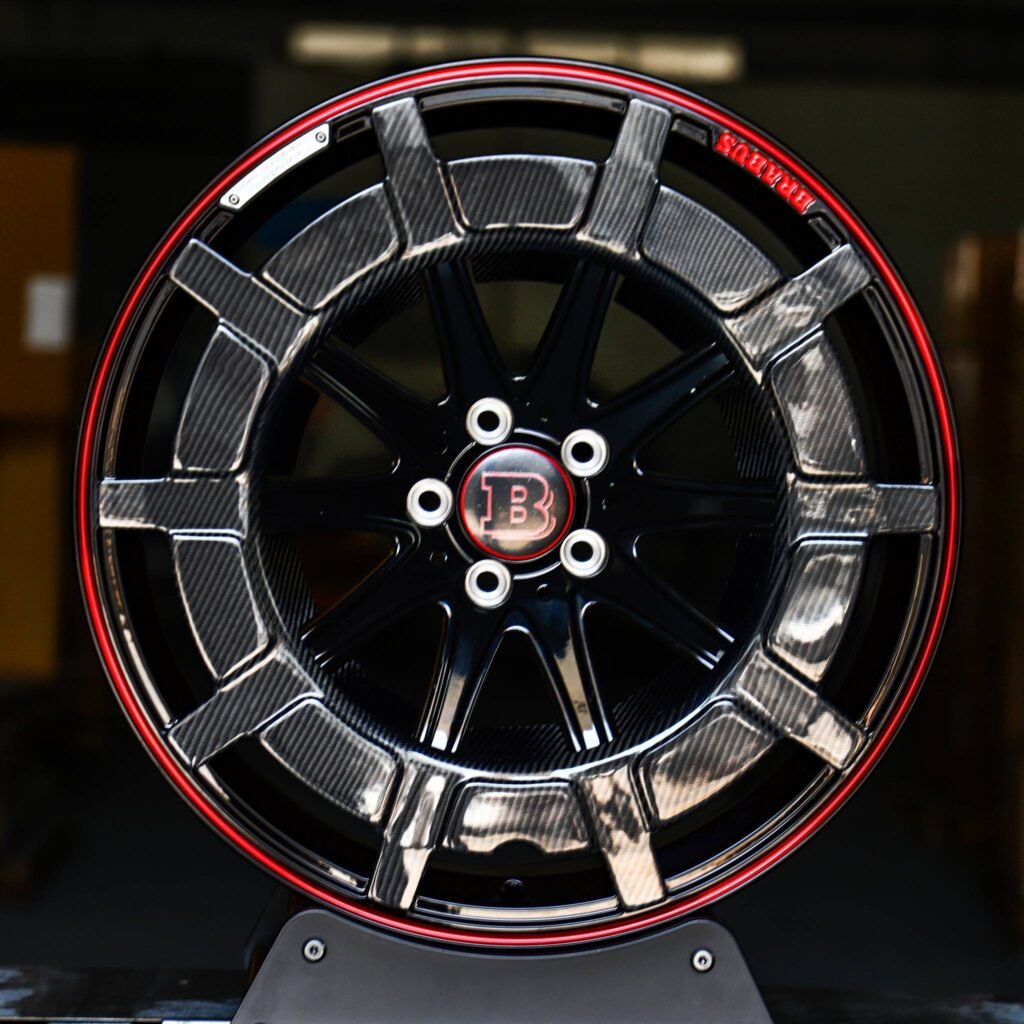 Custom Finish Double-Ring Carbon Fibre Forged Wheels – Mercedes-Benz E-Class / Mercedes-Benz S-Class Fitment (5-Lug)