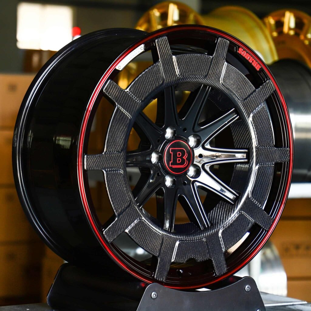 Custom Finish Double-Ring Carbon Fibre Forged Wheels - Mercedes-Benz E-Class / Mercedes-Benz S-Class Fitment (5-Lug) view 2