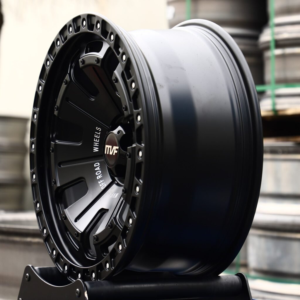 Toyota Tacoma wheels – Custom Finish Exposed Bolt Detail, angled view