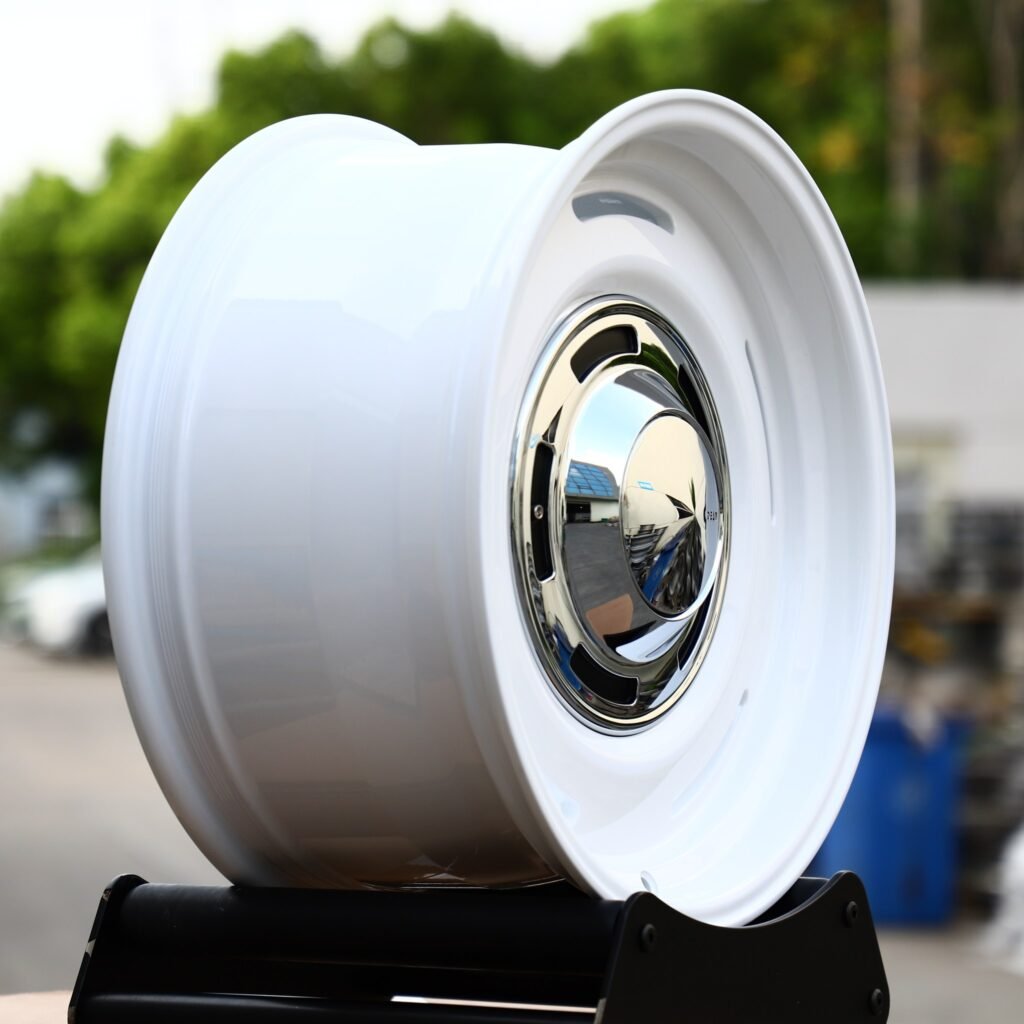 5x112 wheels – Custom Finish Full-Face Deep Lip, side view