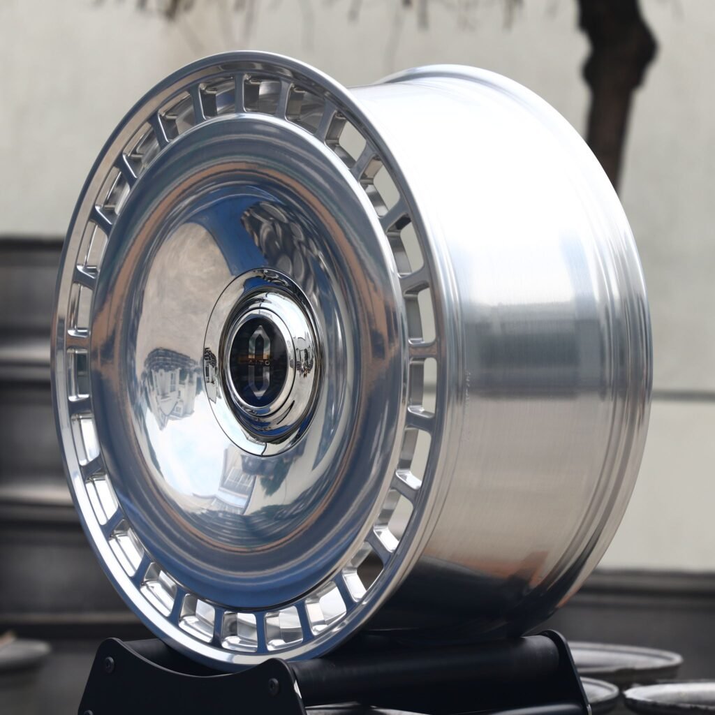 5x120 wheels – Custom Finish Full-Face Mirror Polished, side view