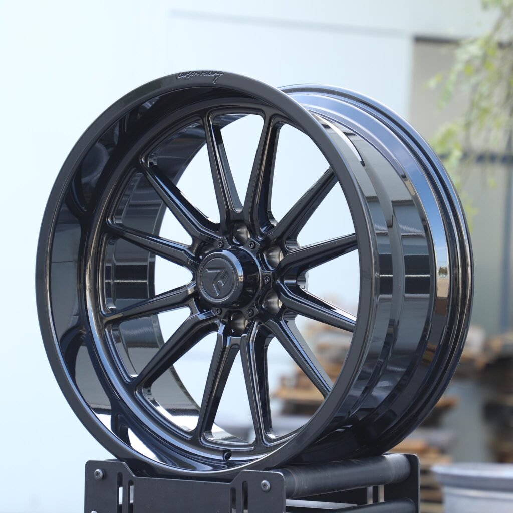 6x139.7 wheels – Custom Finish H-Type Deep Lip, side view