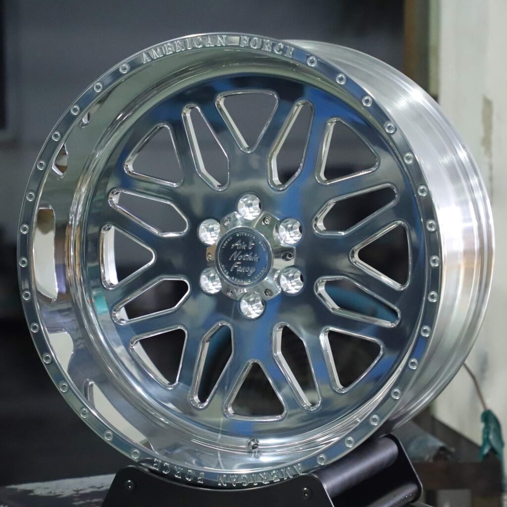 Toyota Tacoma wheels – Custom Finish H-Type, angled view