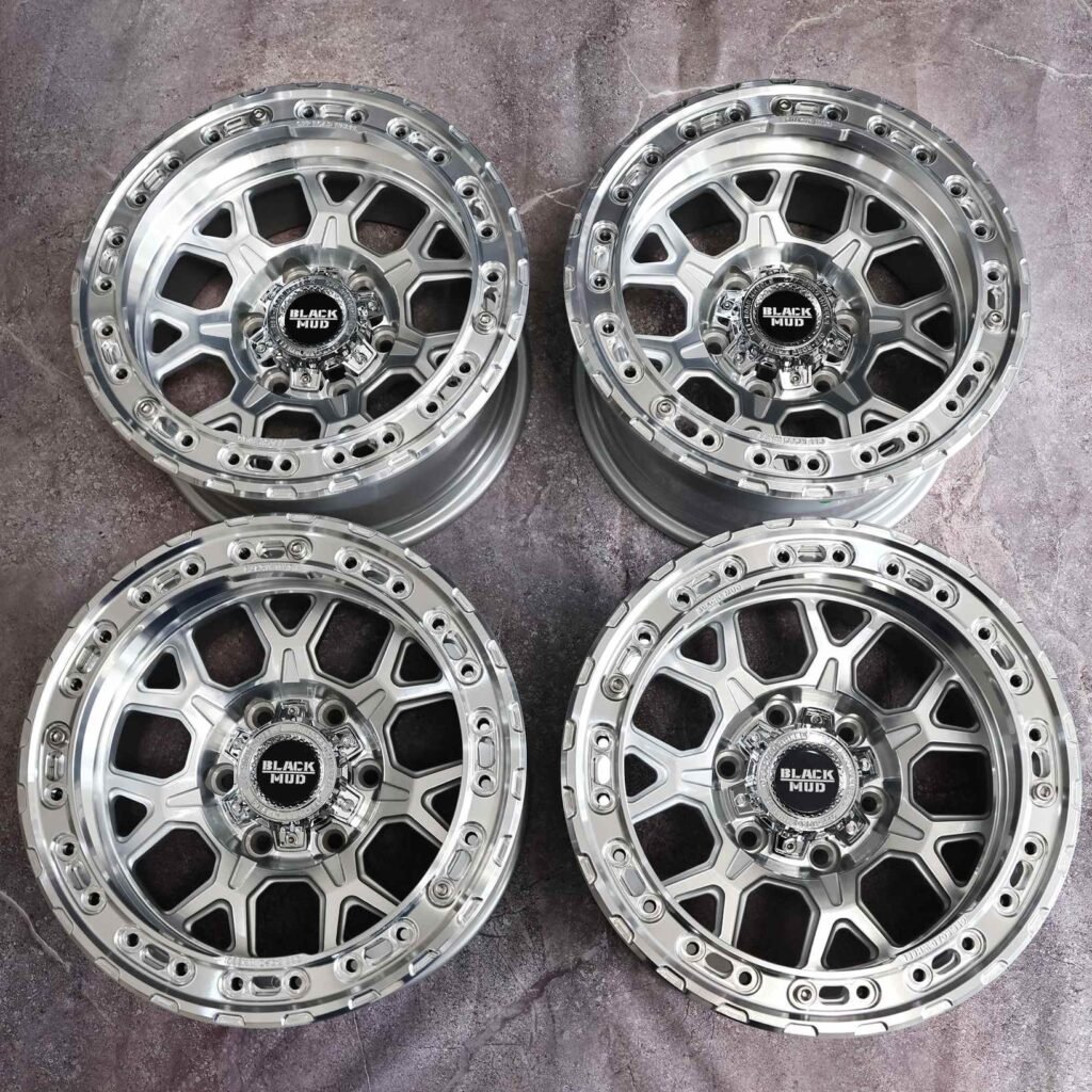 Toyota Tacoma wheels – Custom Finish Machined Face, angled view