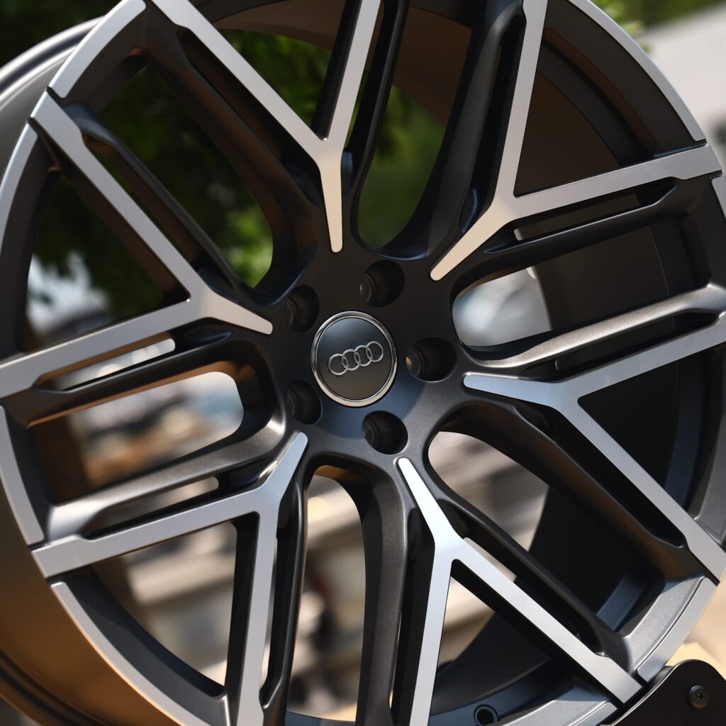 Audi RS3 8Y wheels – Custom Finish Machined Face, lip and barrel detail
