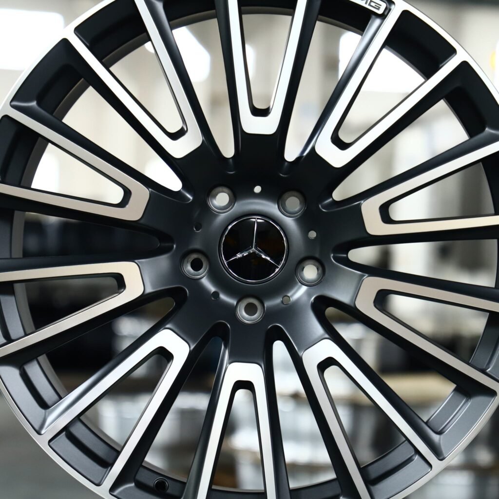 5x112 wheels – Custom Finish Machined Face, side view