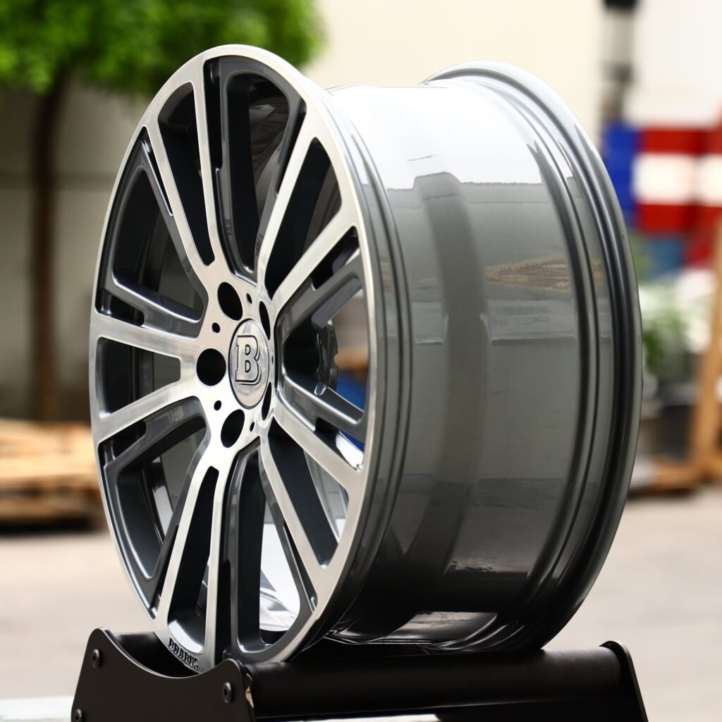 5x130 wheels – Custom Finish Machined Face (Brabus-Style), side view