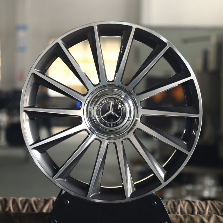 Mercedes-Benz E-Class wheels – Custom Finish Machined Face, front view