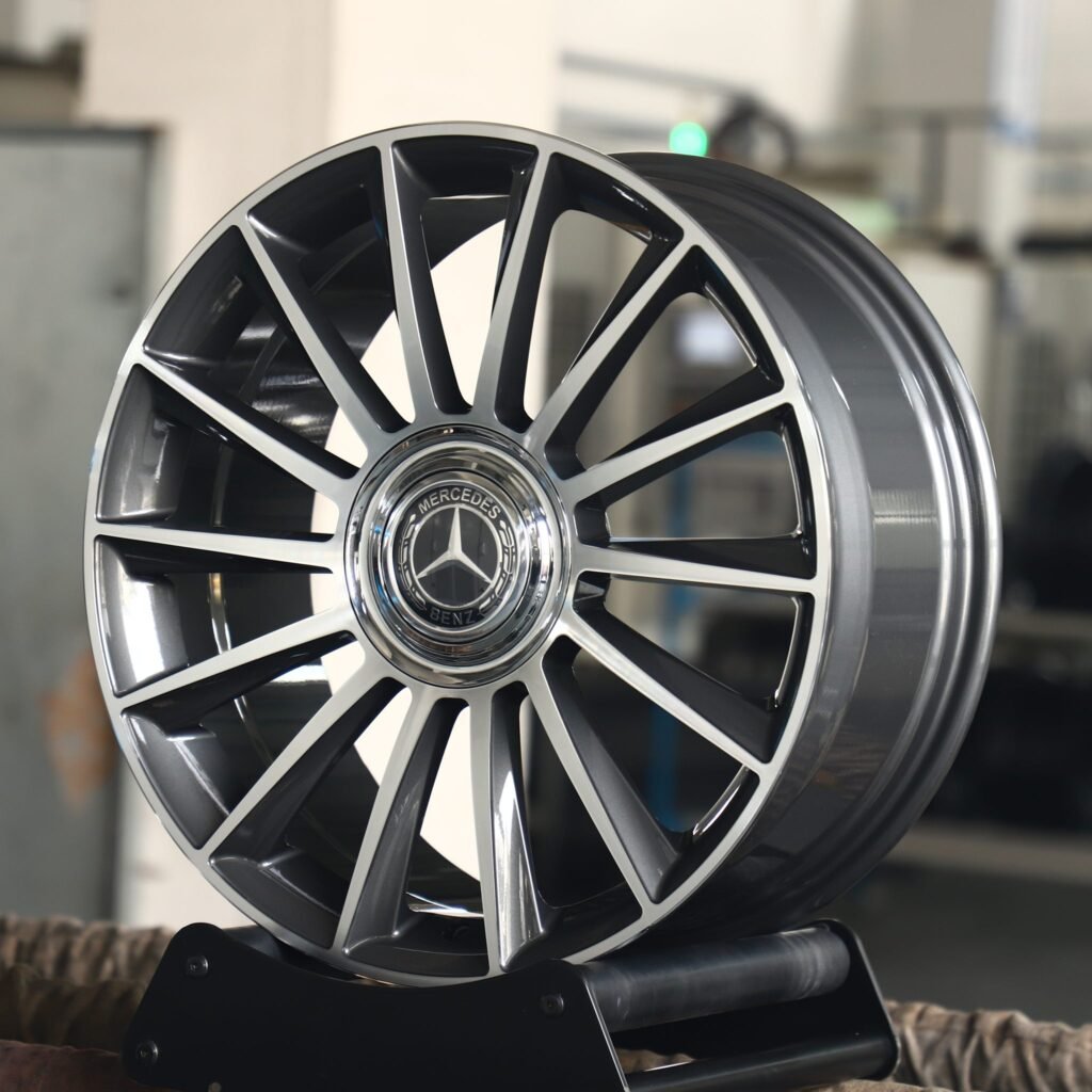 Mercedes-Benz S-Class wheels – Custom Finish Machined Face, angled view