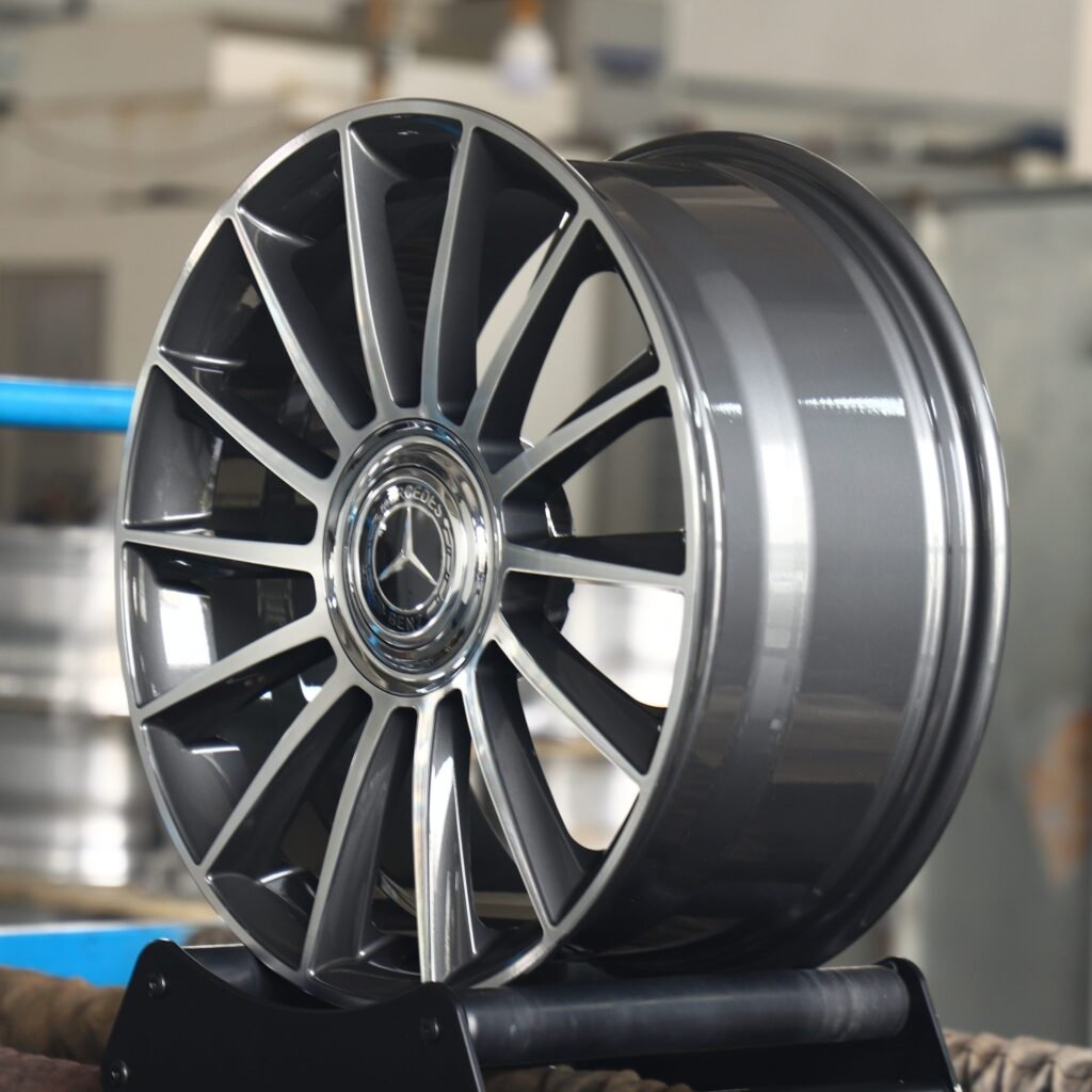 5x112 wheels – Custom Finish Machined Face, side view