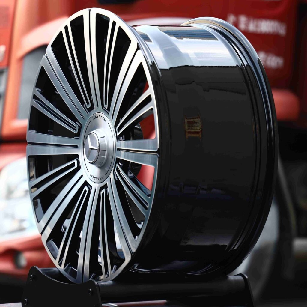 5x112 wheels – Custom Finish Machined Face, side view