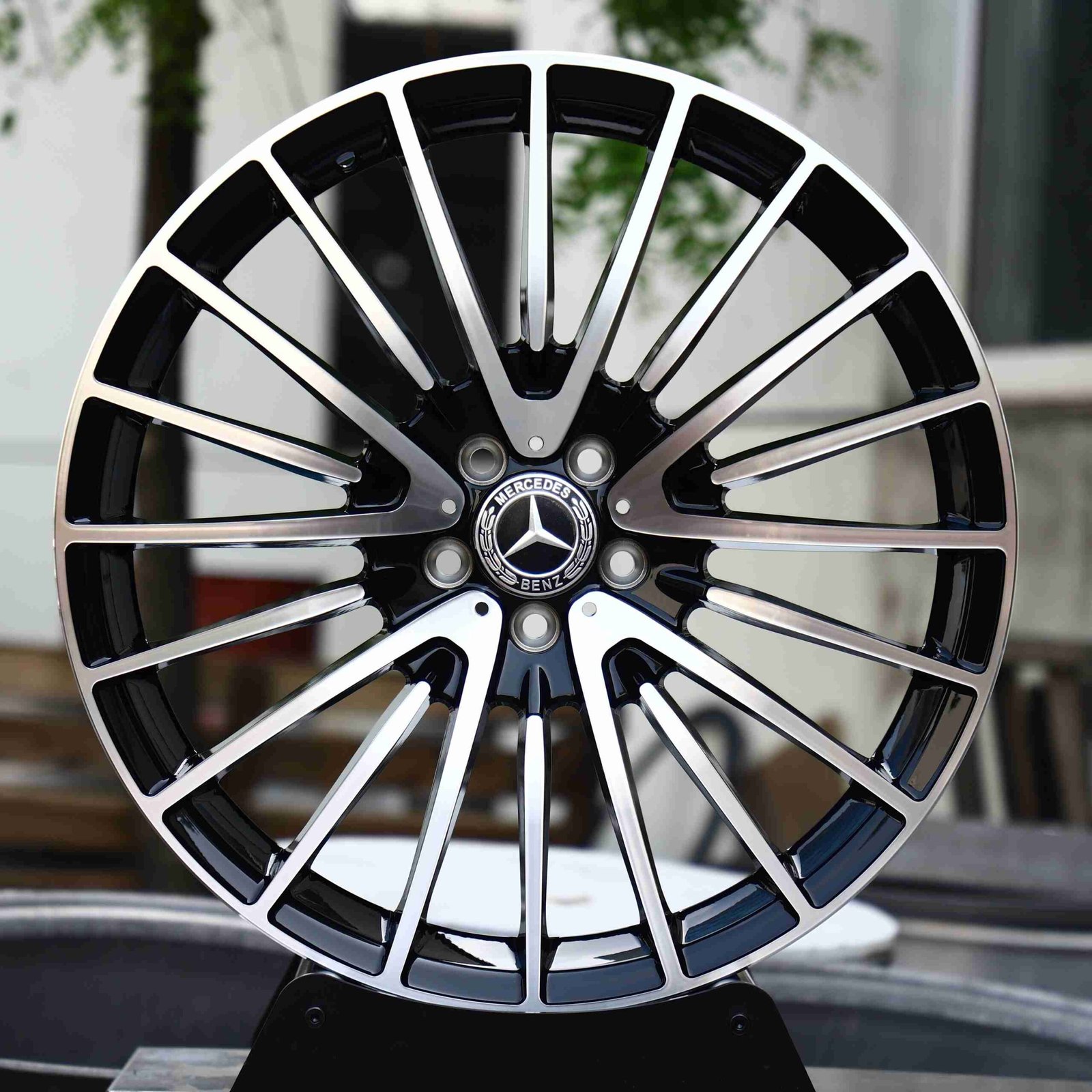 Mercedes-Benz E-Class W213 wheels – Custom Finish Machined Face (Mercedes-Benz OEM-Style), front view