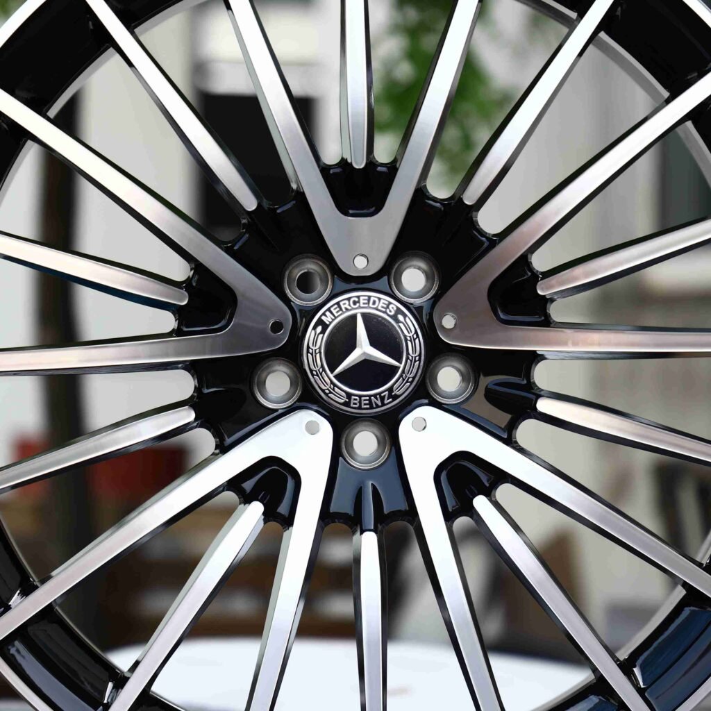 Mercedes-Benz S-Class W223 wheels – Custom Finish Machined Face (Mercedes-Benz OEM-Style), lip and barrel detail