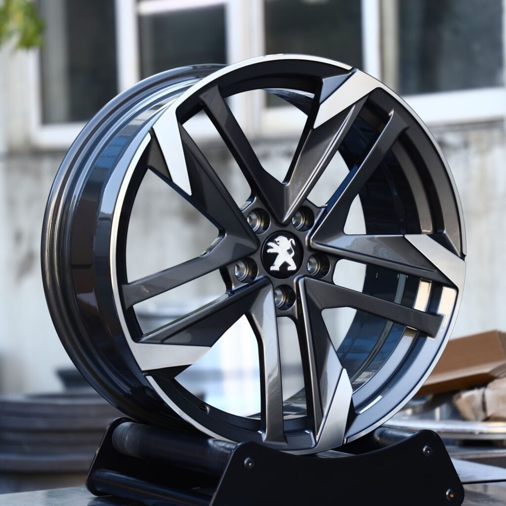 Volkswagen Passat wheels – Custom Finish Machined Face, angled view