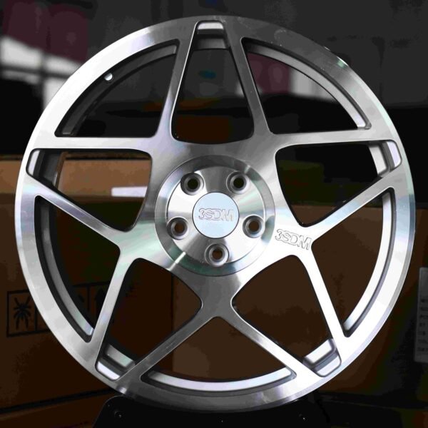 Porsche 911 wheels – Custom Finish Machined Face (3SDM-Style), front view