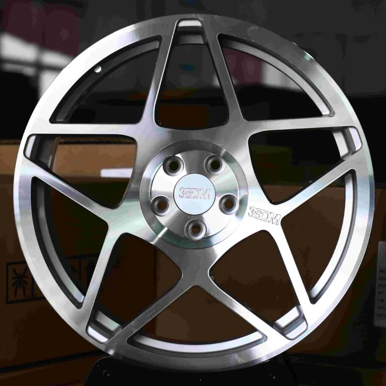 3SDM-Style Custom Finish Machined Face Forged Wheels – Porsche 911 / M3, front view