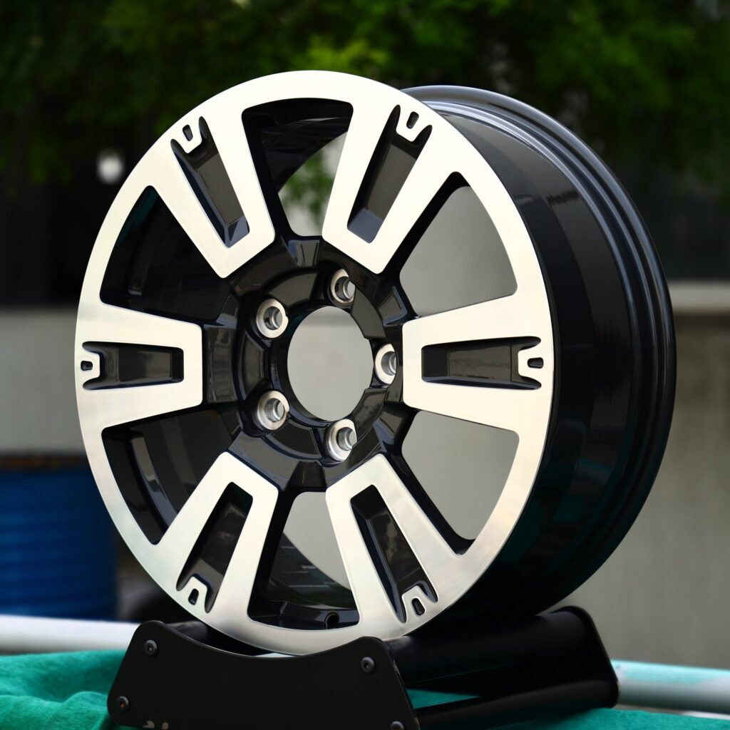 BMW M3 wheels – Custom Finish Machined Face, angled view
