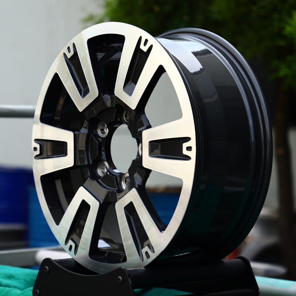 5x130 wheels – Custom Finish Machined Face, side view