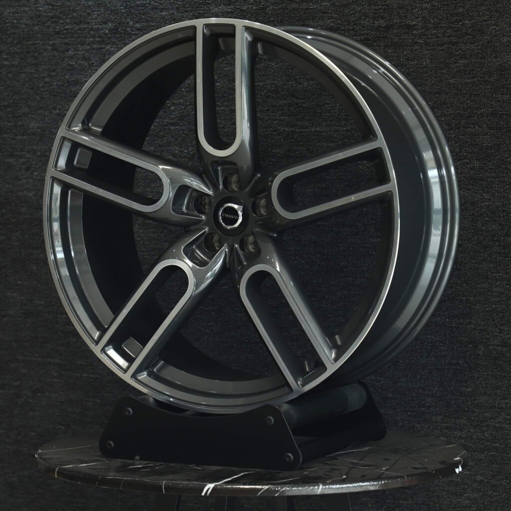 5x108 wheels – Custom Finish Machined Face, side view