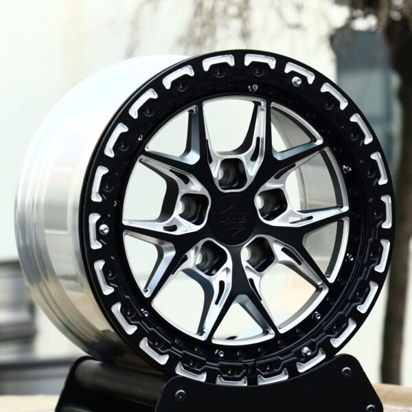 Toyota 4Runner wheels – Custom Finish Milled Racing, front view