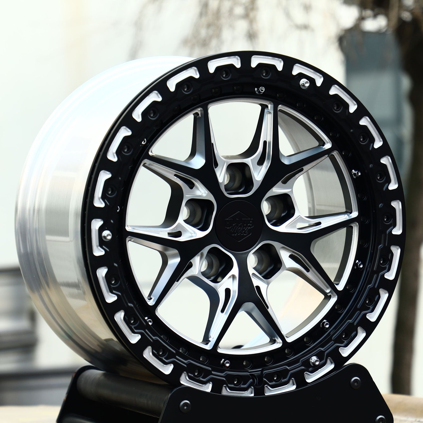 Toyota 4Runner wheels – Custom Finish Milled Racing, front view