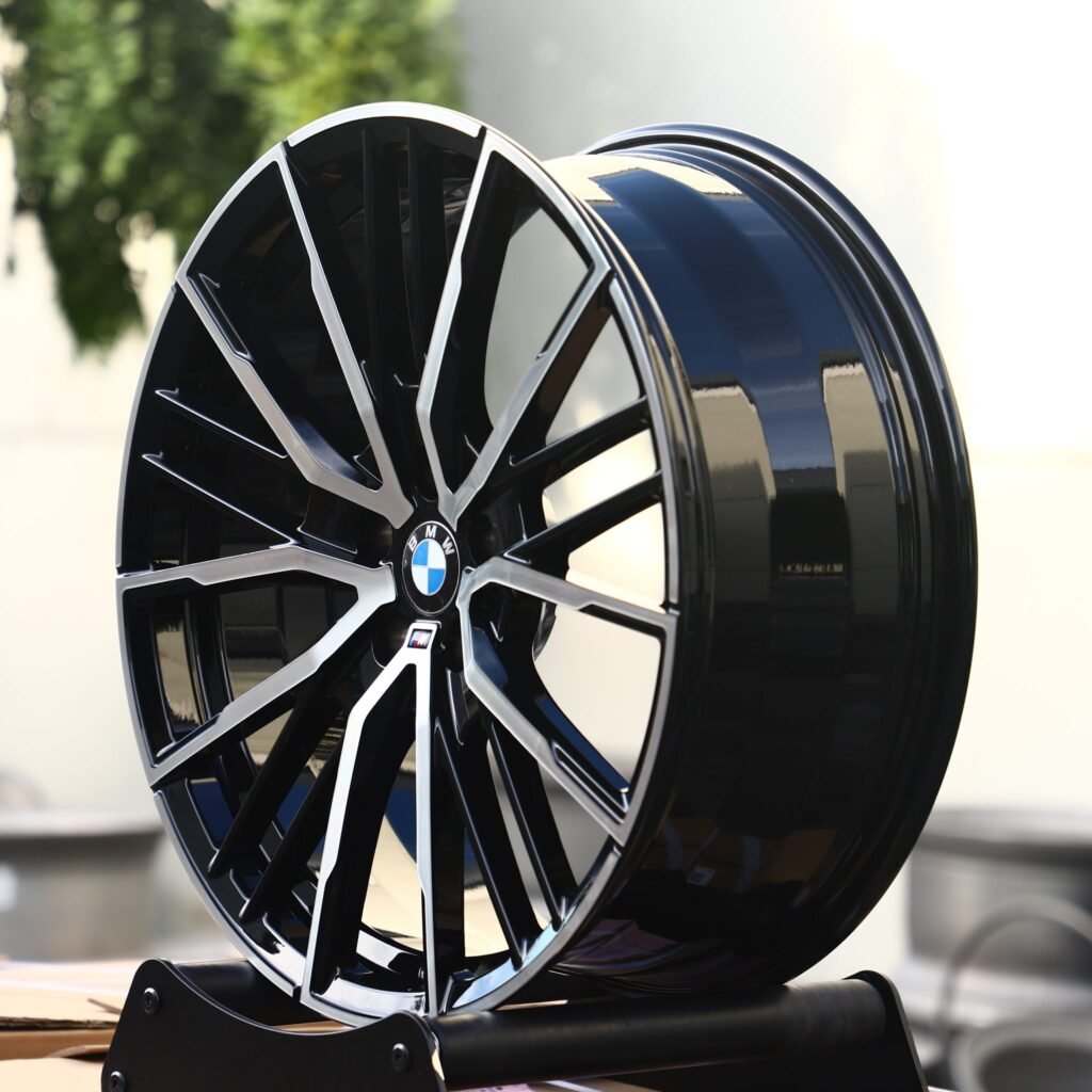 Tesla Model 3 wheels – Custom Finish Petal Machined Face, lip and barrel detail