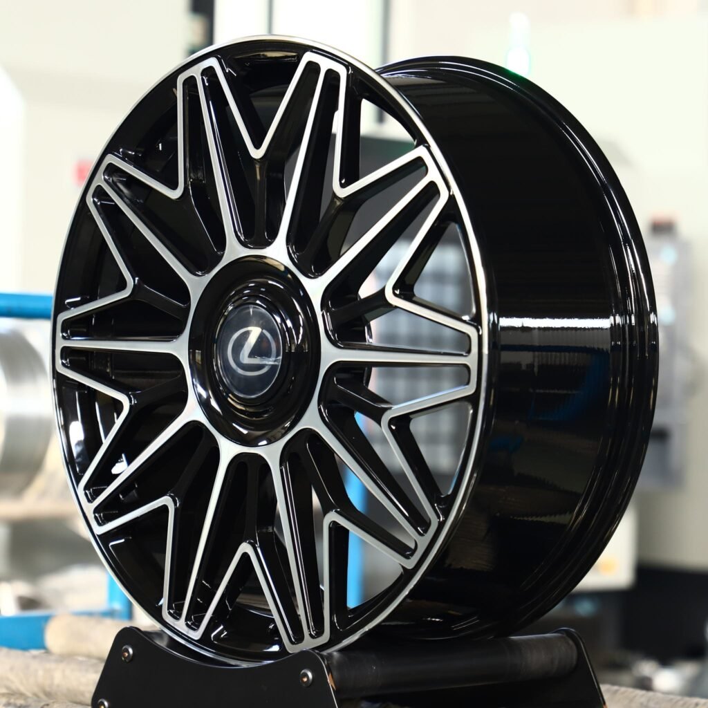 5x114.3 wheels – Custom Finish Petal Machined Face, side view