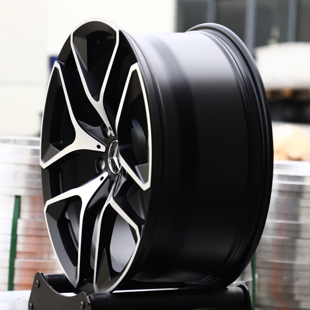 5x120 wheels – Custom Finish Petal Machined Face, side view