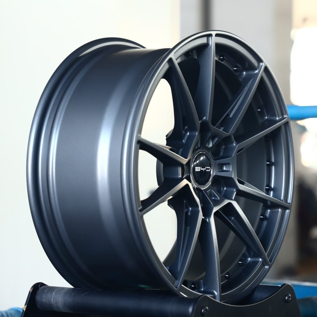 5x120 wheels – Custom Finish Side-Milled Riveted Mirror Milled (BYD OEM-Style), side view