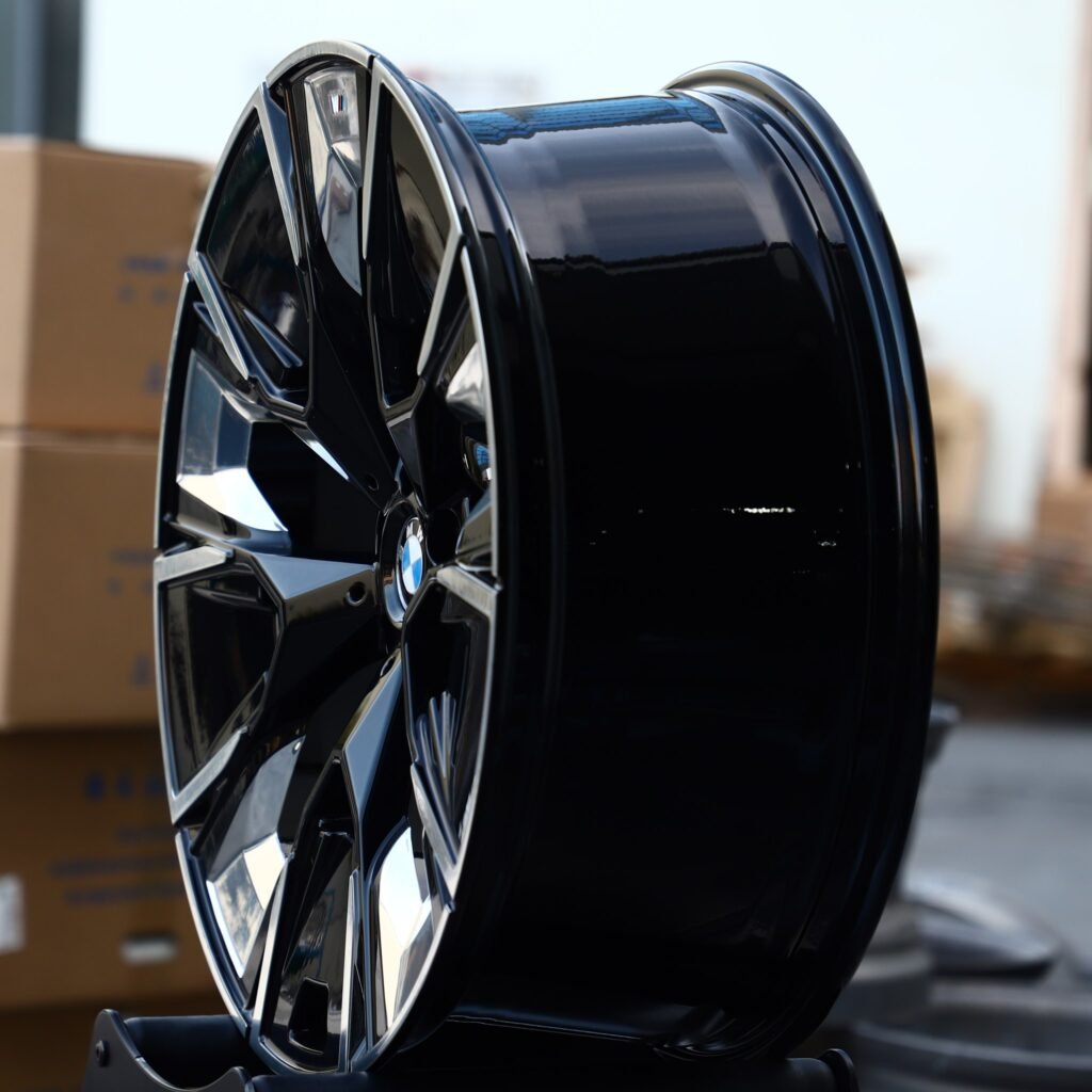5x120 wheels – Custom Finish Split Machined Face, side view