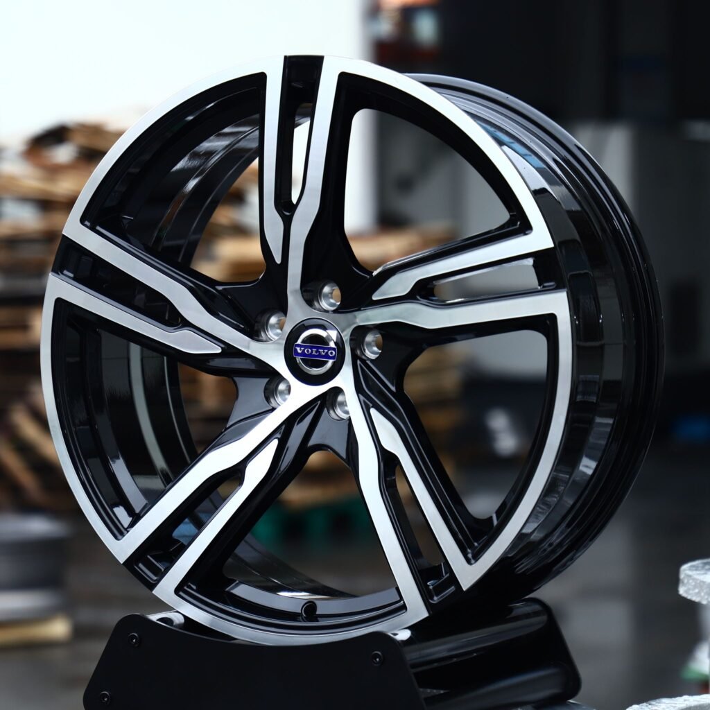 BMW M3 wheels – Custom Finish Split Machined Face, angled view