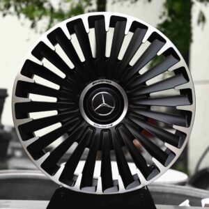 Custom Finish Turbine Directional Milled Machined Face Forged Wheels – Mercedes-Benz E-Class / Mercedes-Benz S-Class Fitment (5-Lug)