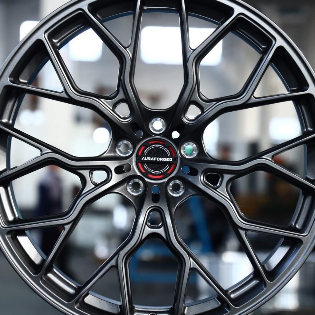 Audi A4 B9 wheels – Dark Gray 10 Y-Spoke, lip and barrel detail