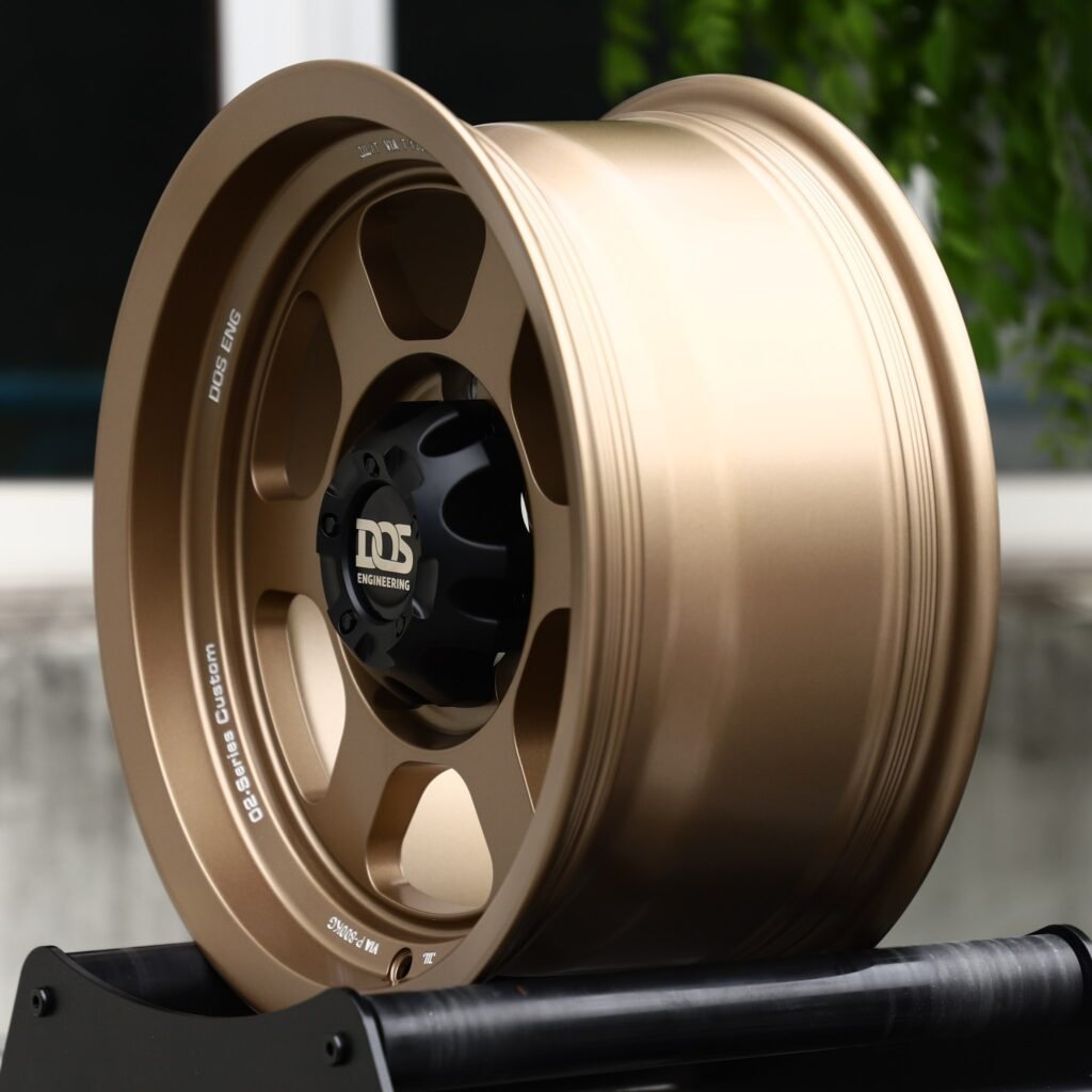 5x127 wheels – Matte Bronze 6-Spoke (DOS Engineering-Style), side view