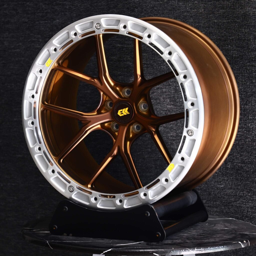 Chevrolet Corvette wheels – ECC Custom Finish 5 Y-Spoke Beadlock, angled view