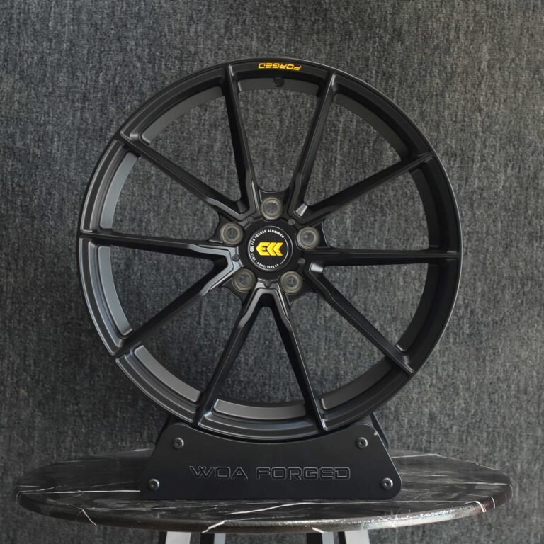 Кованые диски на Audi RS5 — Кованый диск — 5 V-образных спиц, глянцевый чёрный