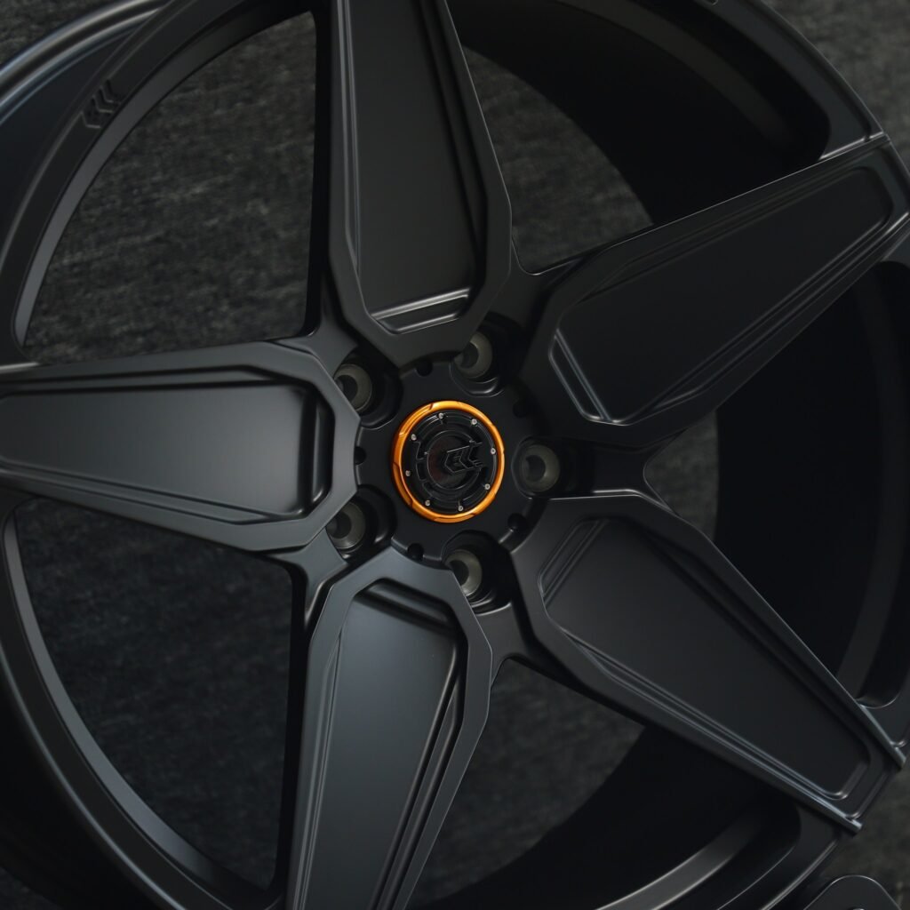 BMW M4 F82 wheels – ECC Matte Silver Custom, lip and barrel detail