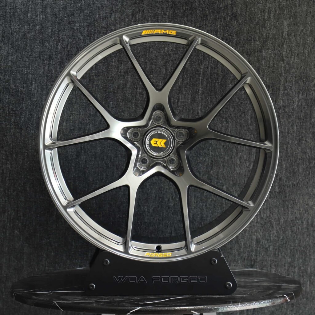 Mercedes-Benz E-Class wheels – ECC Metallic Gray 5 Y-Spoke, front view