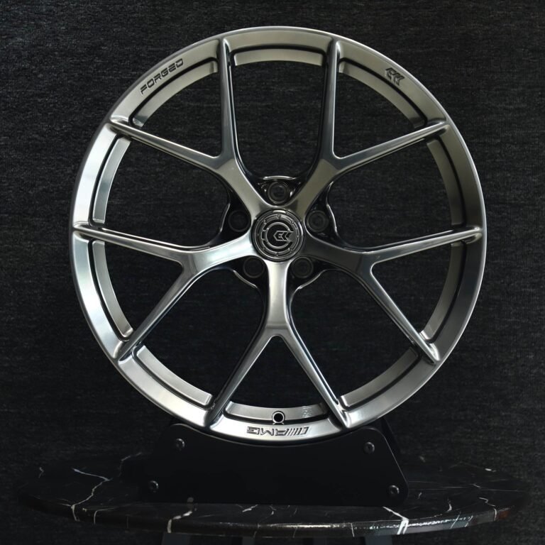 Porsche 911 wheels – ECC Metallic Gray 5 Y-Spoke, front view