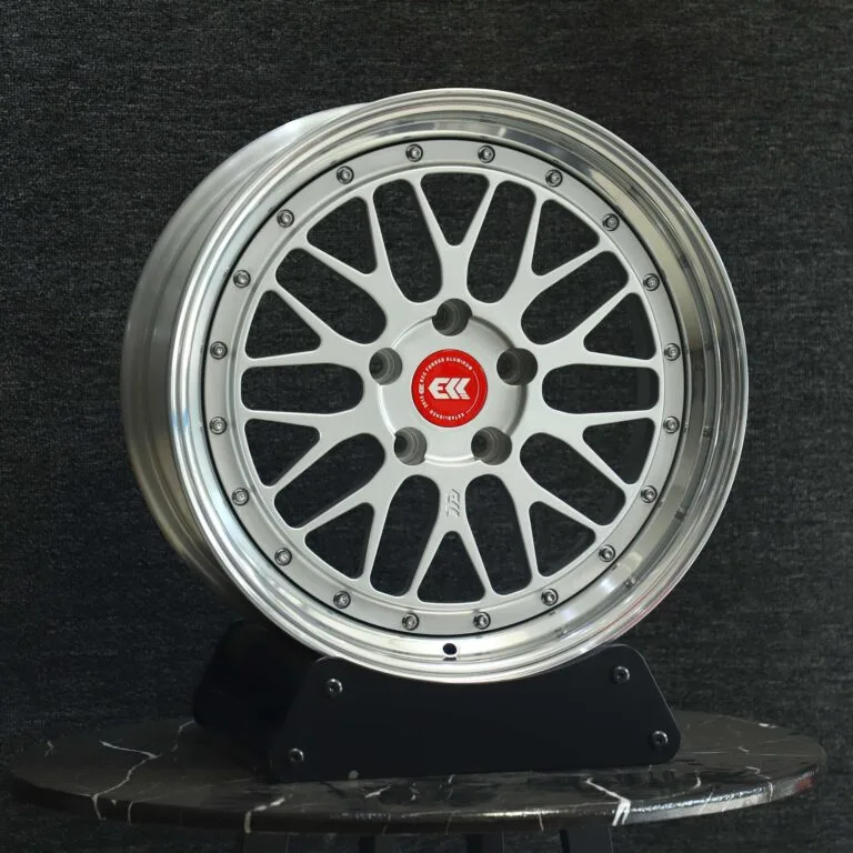 BMW M3 wheels – ECC Silver 2-Piece 10 Y-Spoke Deep Lip, front view