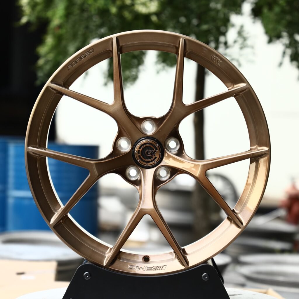 BMW M3 wheels – ECC Transparent Copper Brushed, front view