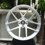 Edelweiss-Style LT3 Bright Silver 5 Y-Spoke Forged Wheels – BMW M2 G87 / M3 G80 Fitment (5-Lug)