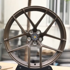Edelweiss-Style LT3 Bronze Gold 5 Y-Spoke Daisy-Spoke Forged Wheels – BMW M2 G87 / M3 G80 Fitment (5-Lug)