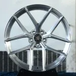 Edelweiss-Style Brushed Silver 5 Split-Spoke Forged Wheels – BMW M2 G87 / M3 G80 Fitment (5-Lug)