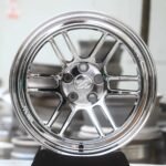 Enkei-Style Chrome Twin 6-Spoke Forged Wheels – Porsche 911 / M3 Fitment (5-Lug)