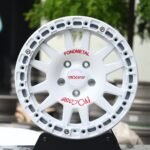 EvoCorse Gloss White Custom Beadlock Forged Wheels - Porsche 911 / BMW M3 Fitment (5-Lug)