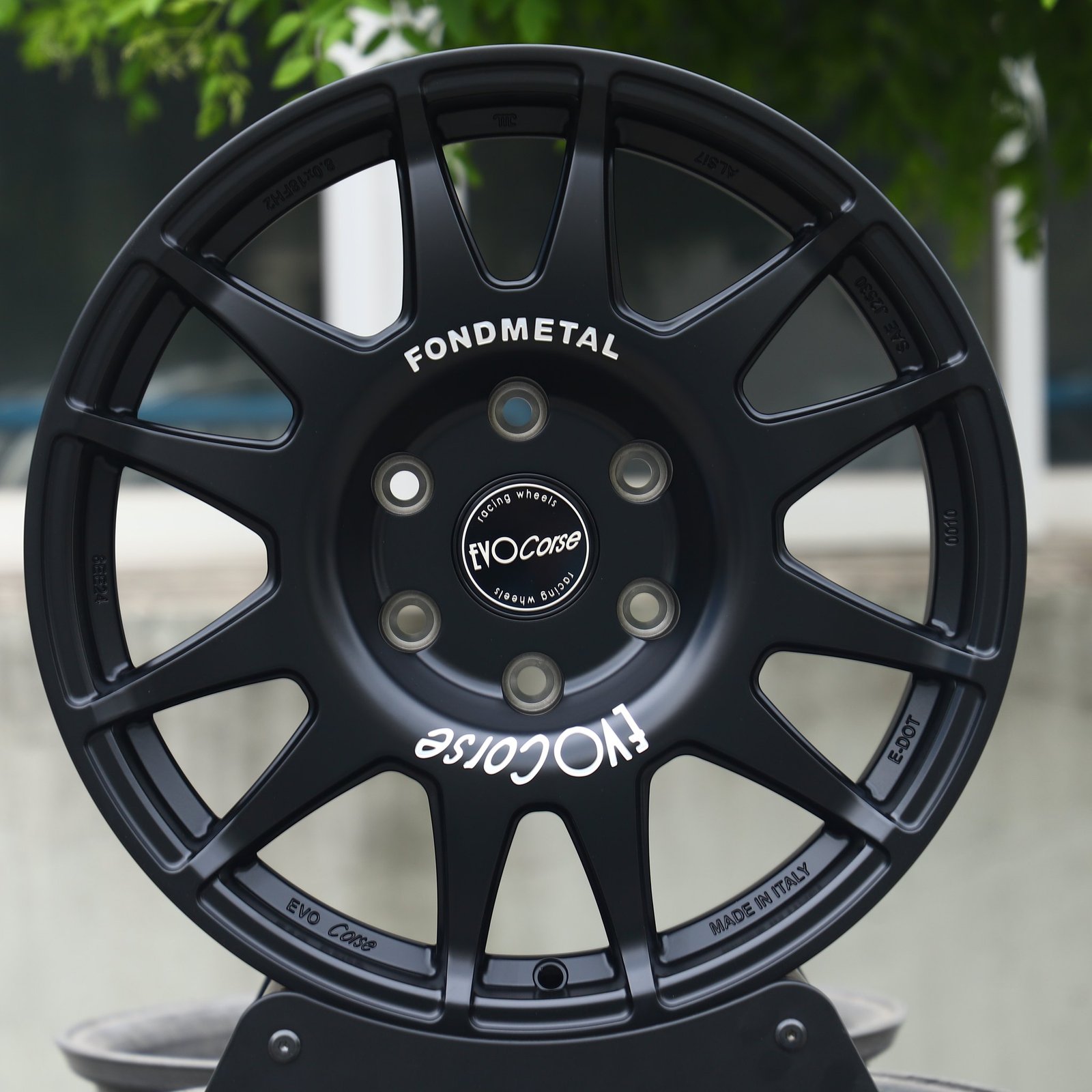 Ford F-150 wheels – EvoCorse Matte Black Full-Face, front view